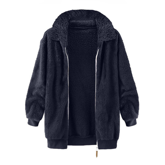 Damen Fleece-Jacke im Oversized-Stil EB