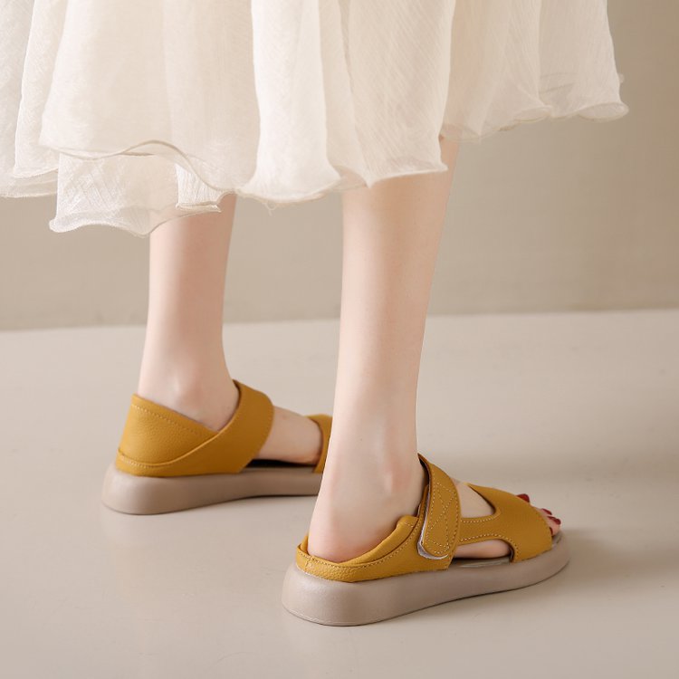 Damen Komfortable Klett-Sandalen EB