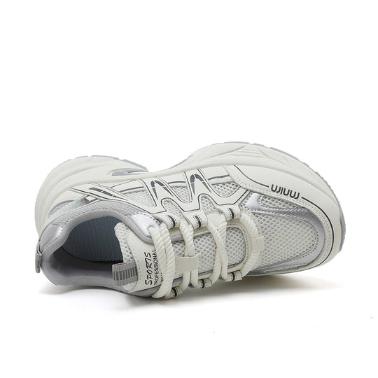 Damen Sportliche Sneakers mit atmungsaktivem Mesh-Obermaterial und dämpfender Laufsohle EB