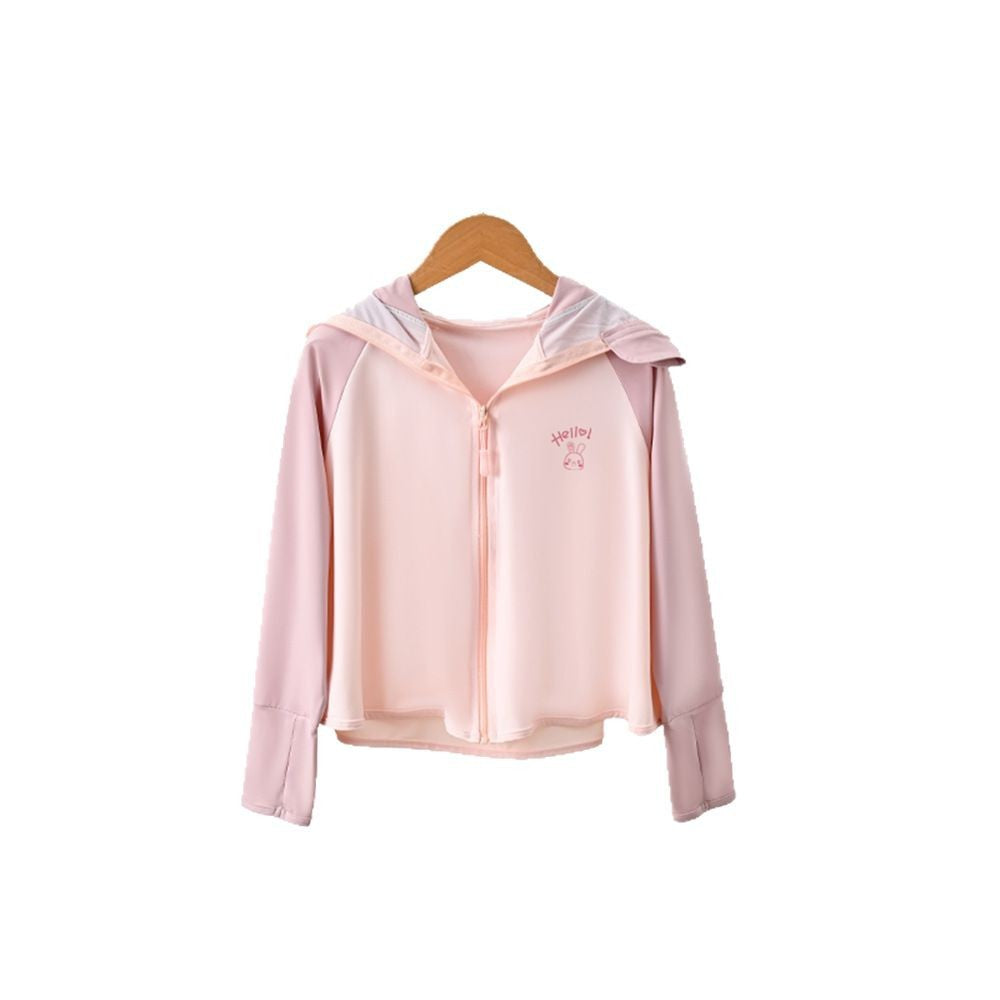Mädchen leichte Sonnenjacke mit Kapuze EB