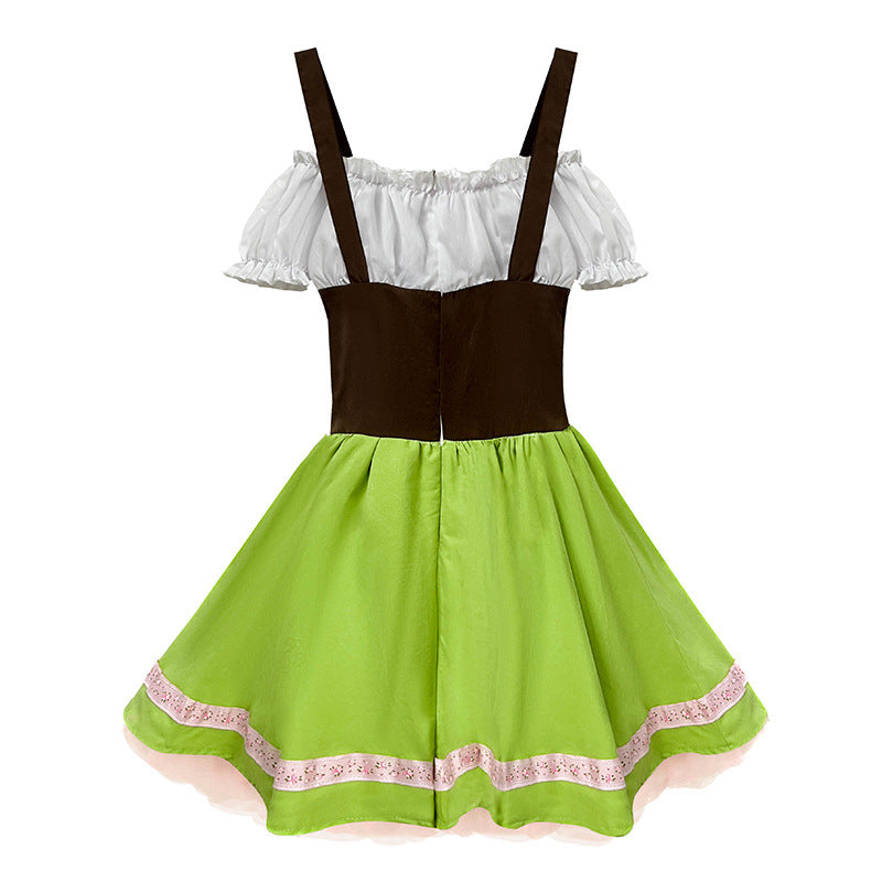 Herren nan traditionelles Kinderlederhosen-Set mit verstellbaren Hosenträgern und Trachtenhut EB