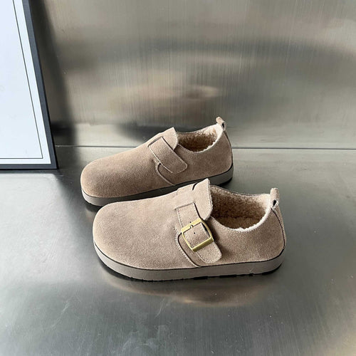 Damen gemütliche Clogs mit weichem Innenfutter und verstellbarem Riemen EB