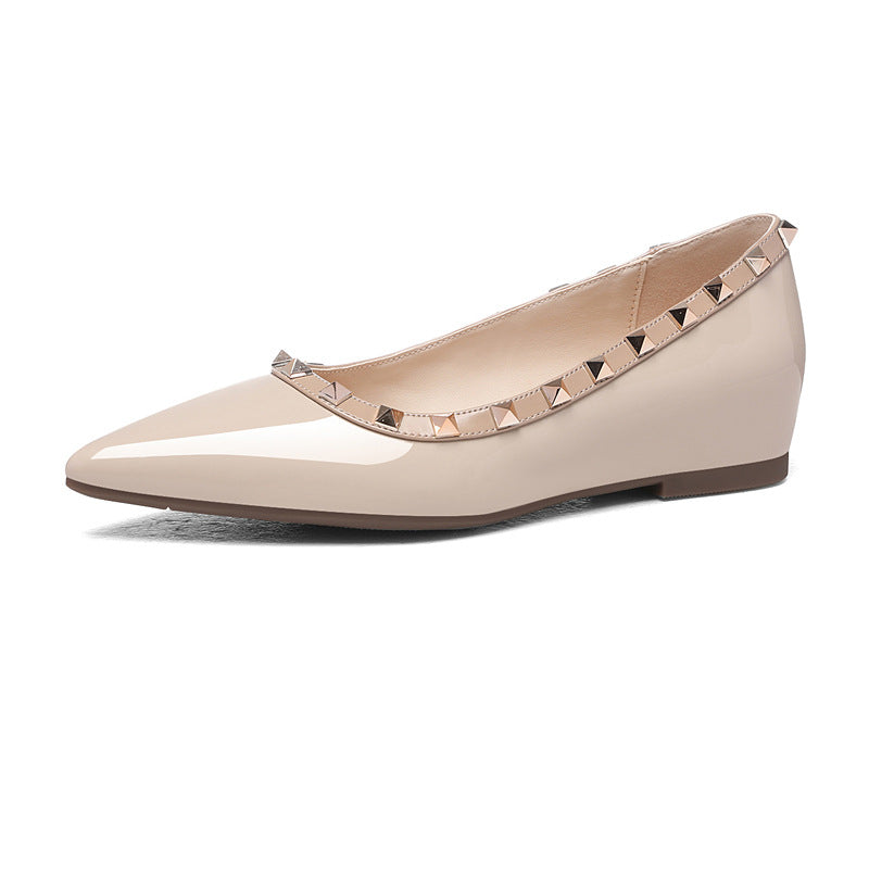 Damen elegante spitze Ballerinas mit Nieten EB