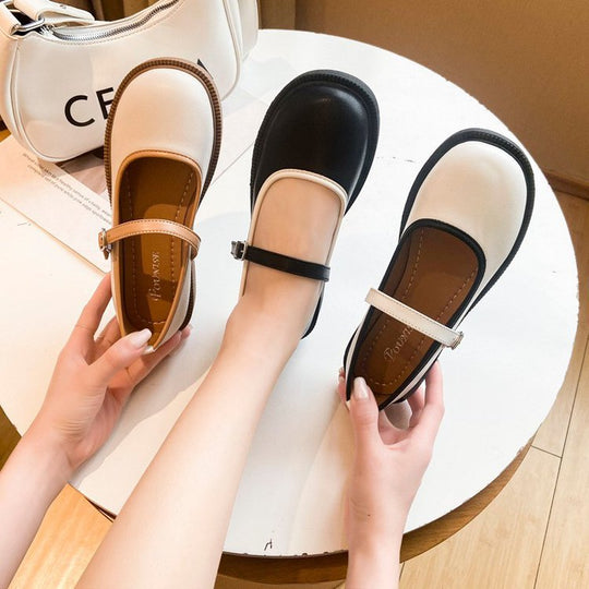 Damen Mary Jane Schuhe mit verstellbarem Riemen und gepolsterter Innensohle EB