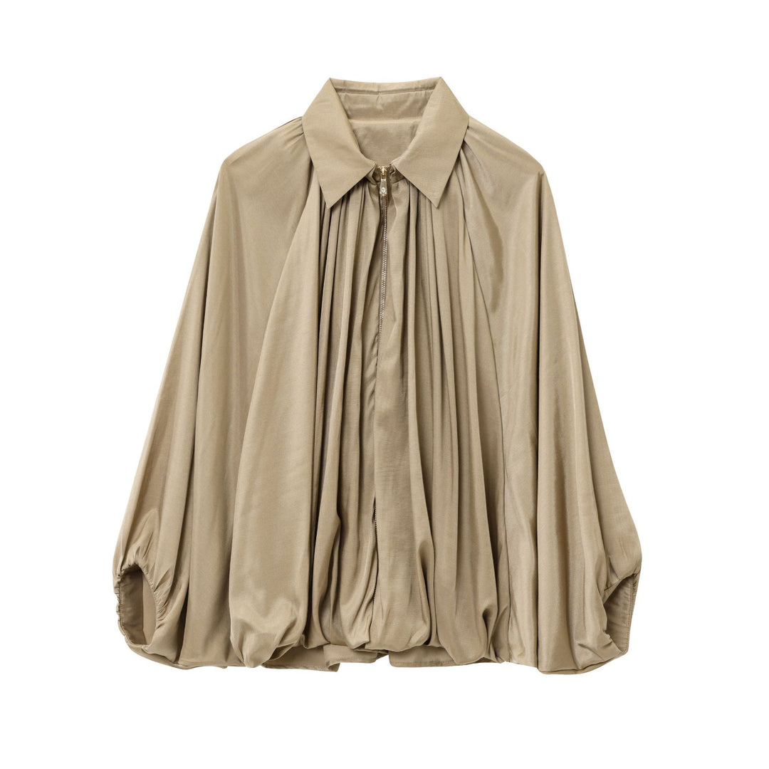 Damen elegante Bluse mit Plisseedetails EB