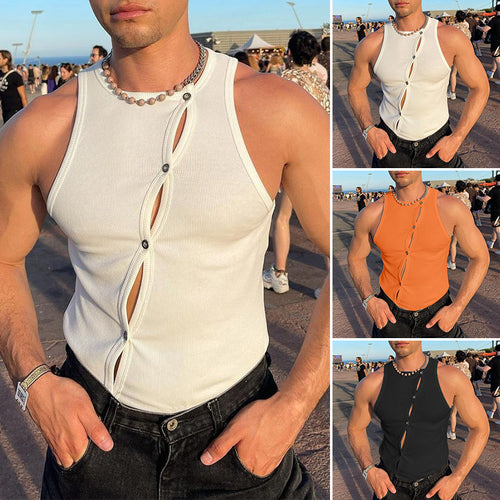 Damen sportliches ärmelloses Tanktop mit innovativem Schnürdesign EB