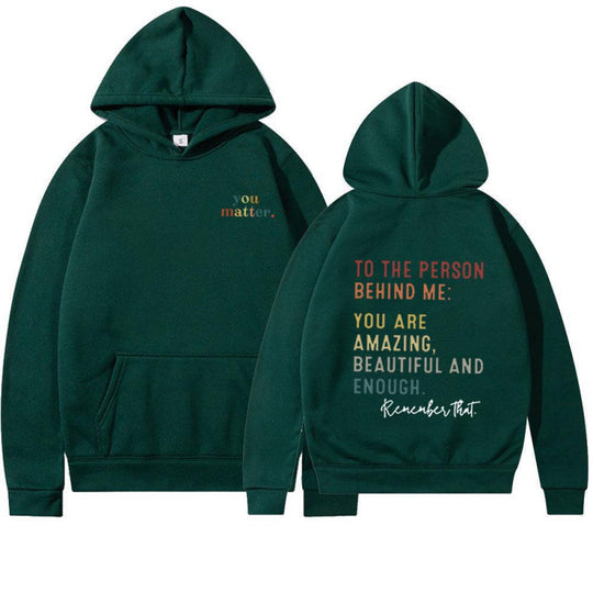 Damen Kapuzenpullover mit motivierendem Schriftzug EB