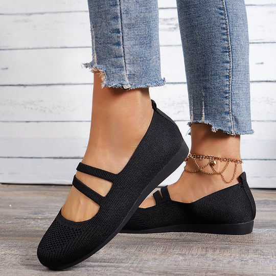 Atmungsaktive Mesh flache Schuhe EB