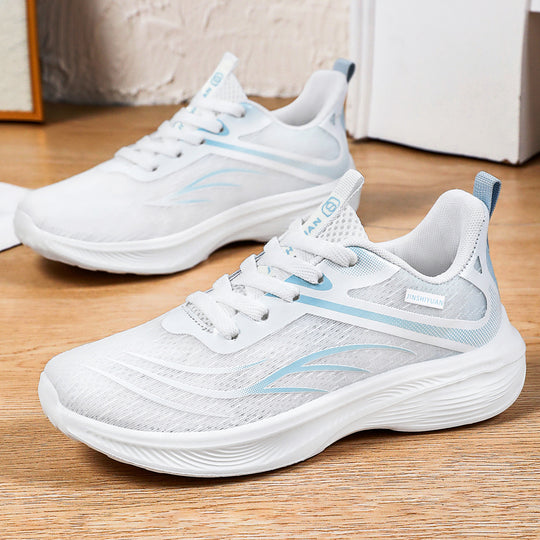 Damen nan atmungsaktiver Lightweight-Laufschuh mit dämpfender Wellen-EVA-Sohle und nahtlosem Mesh-Obermaterial EB