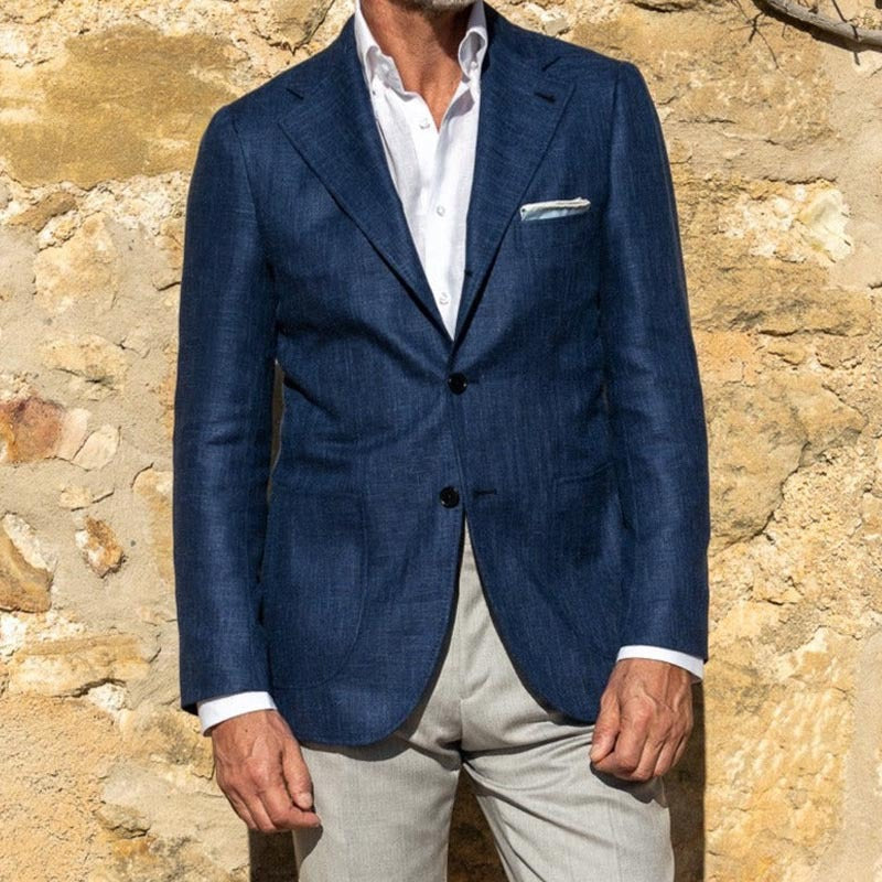 Herren leichte Sommerjacke aus hochwertigem Leinen EB