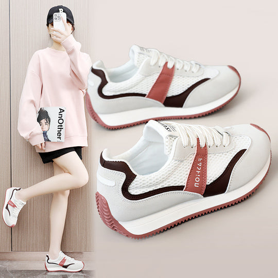 Damen Sportliche Sneakers mit atmungsaktivem Obermaterial und dämpfender Sohle EB
