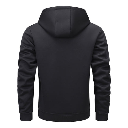 Herren gefütterte Kapuzenjacke im sportlichen Design mit praktischen Taschen EB