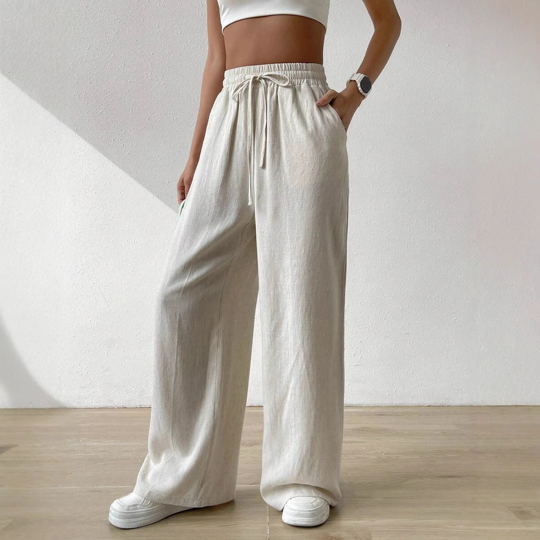 Damen entspannte Leinenhose EB