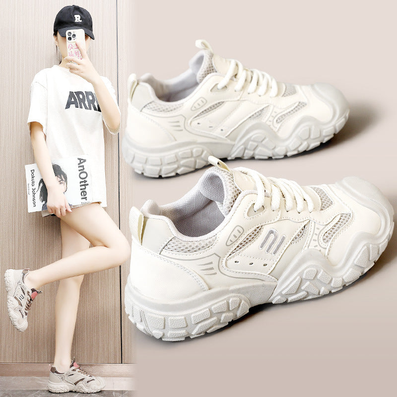 Damen Sportliche Sneakers mit atmungsaktivem Mesh-Obermaterial und strapazierfähiger Laufsohle EB