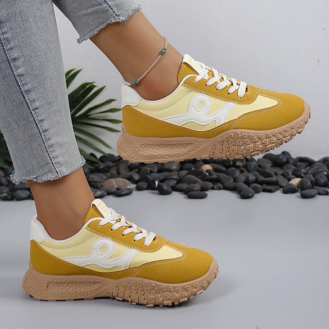 Damen Sportliche Sneakers mit rutschfester Laufsohle EB