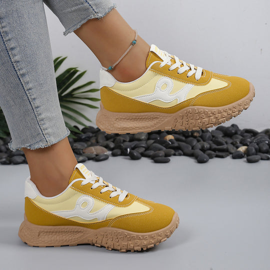 Damen Sportliche Sneakers mit rutschfester Laufsohle EB