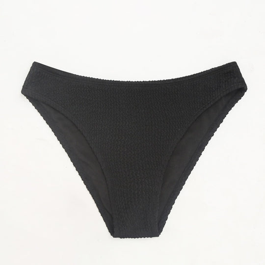 Damen Hochgeschnittene Bikini-Hose mit strukturiertem Design EB