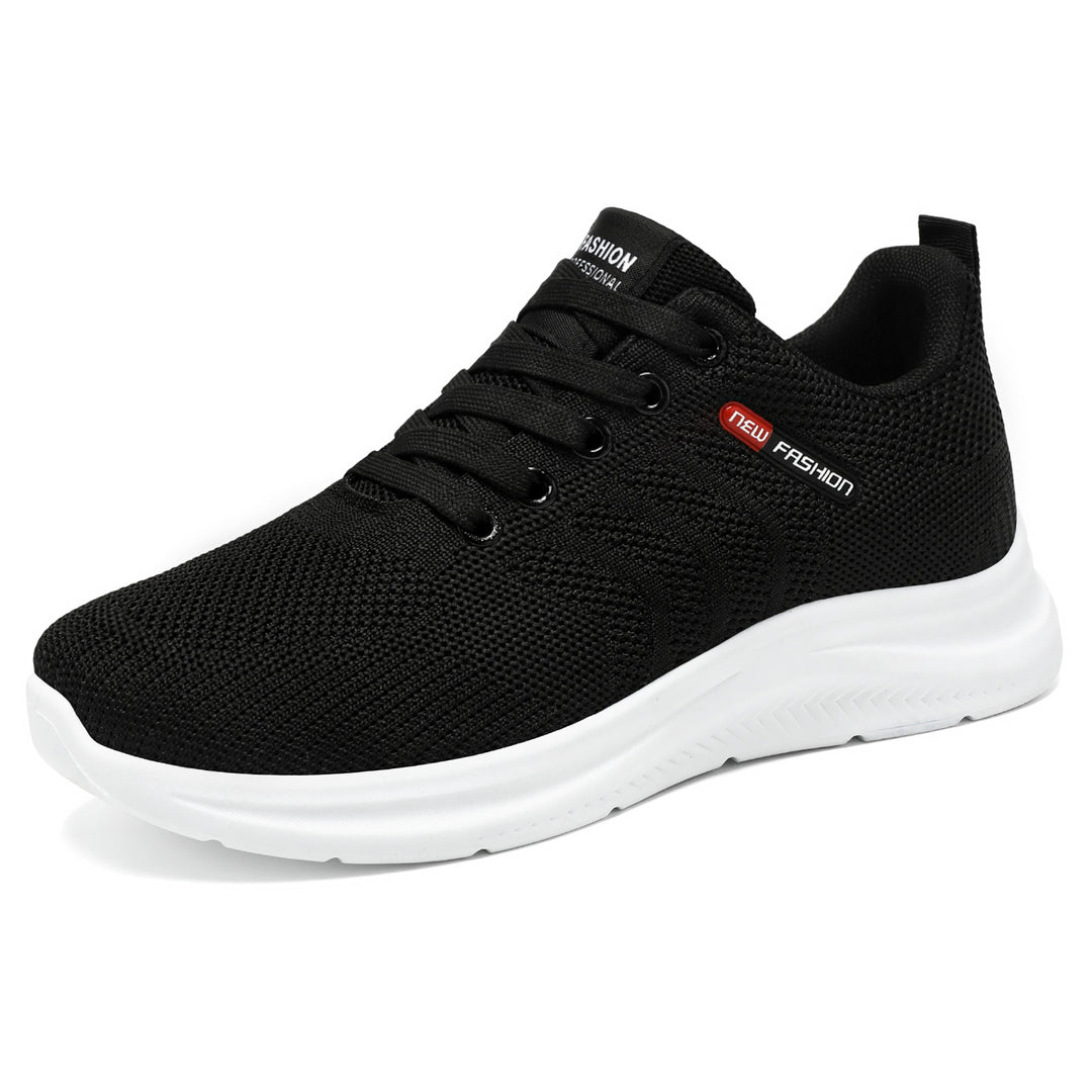 Damen Sportliche Freizeit-Sneaker mit atmungsaktiver Mesh-Oberfläche und dämpfender Sohle EB