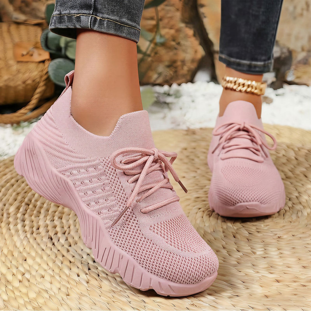 Damen Hohe Sneaker mit atmungsaktivem Obermaterial und gedämpfter Laufsohle EB