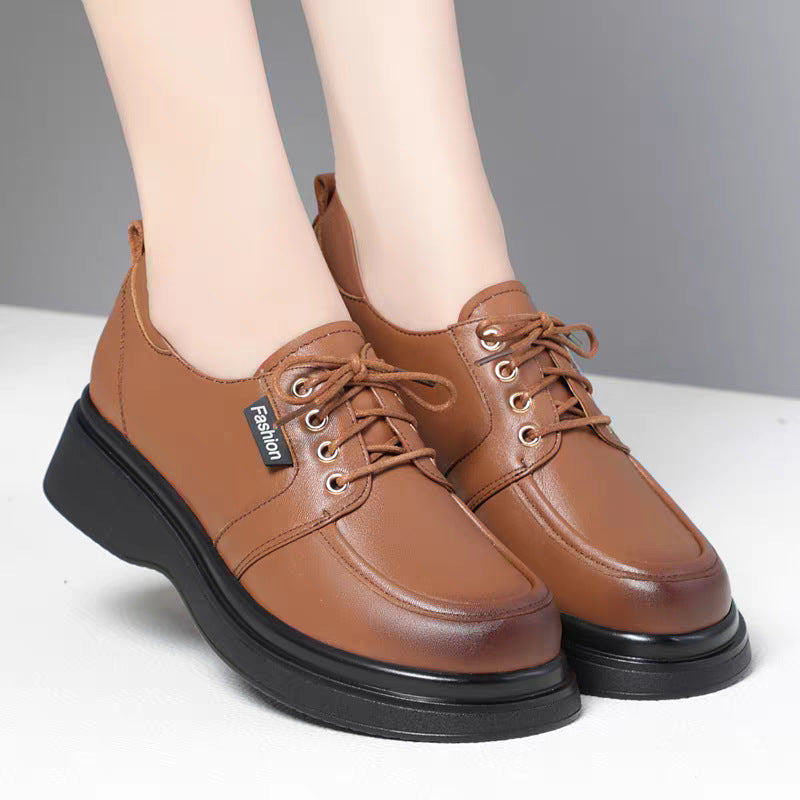 Damen Luxus Schnürschuhe mit moderner Plateausohle und atmungsaktiver Innenausstattung EB