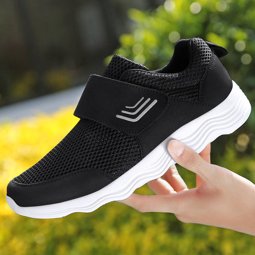 Damen Atmungsaktive Sport-Sneaker mit praktischem Klettverschluss EB