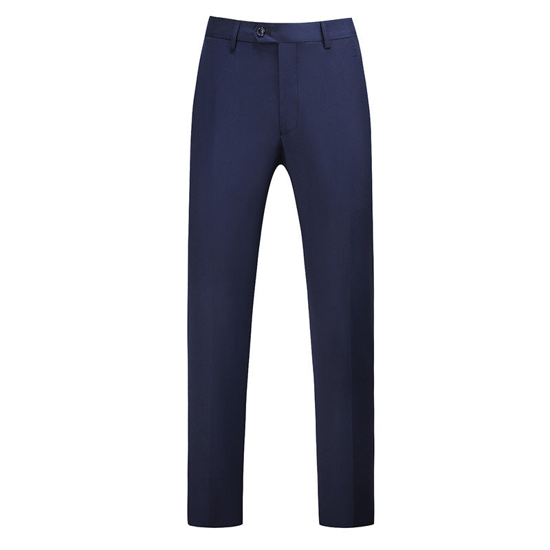 Herren nan schlanke Premium-Bügelfaltenhose mit Stretchbund und knitterarmem Gewebe EB