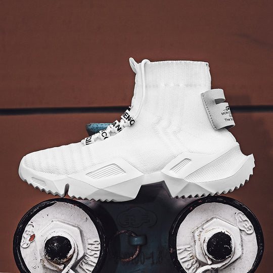 Damen High-Top Sneakers mit elastischem Strick und stylishem Design EB