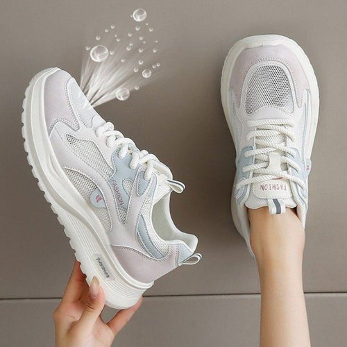 Damen Sportliche Sneakers mit strapazierfähigem Obermaterial und dämpfender Sohle EB