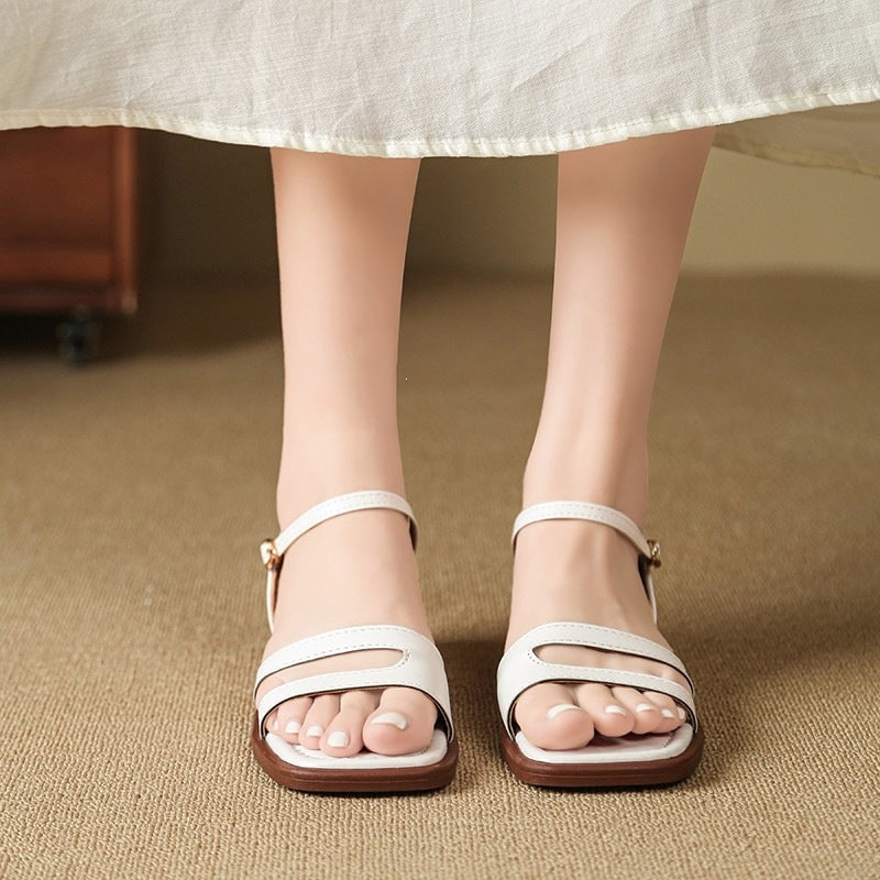 Damen Komfortable Sandalen mit verstellbaren Riemen und elegantem Design EB