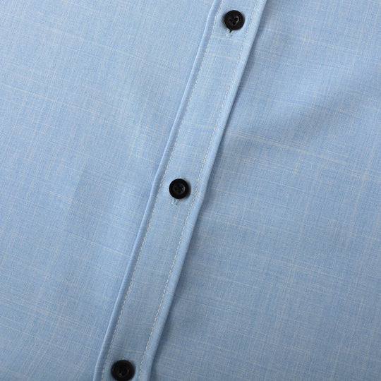 Herren Kurzarmhemd mit leichtem, atmungsaktivem Stoff und minimalistischem Design EB