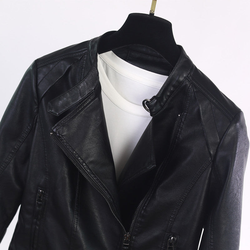 Damen lässige Bikerjacke aus hochwertigem  EB