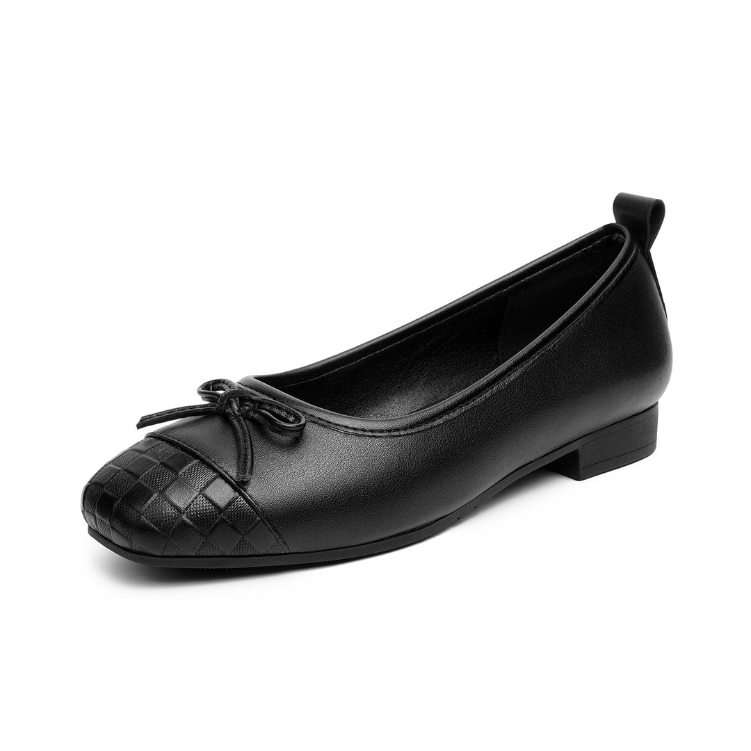 Damen Ballerinas mit modischem Rüschendetail und atmungsaktivem Innenfutter EB