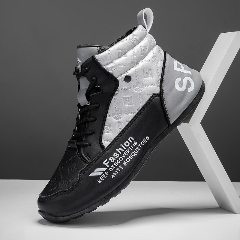 Damen Hohe Sneakers mit sportlichem Design und atmungsaktiver Oberflächenstruktur EB