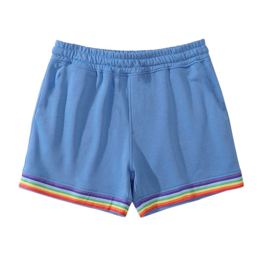 Damen Sportliche Freizeithosen mit buntem Streifen-Design EB