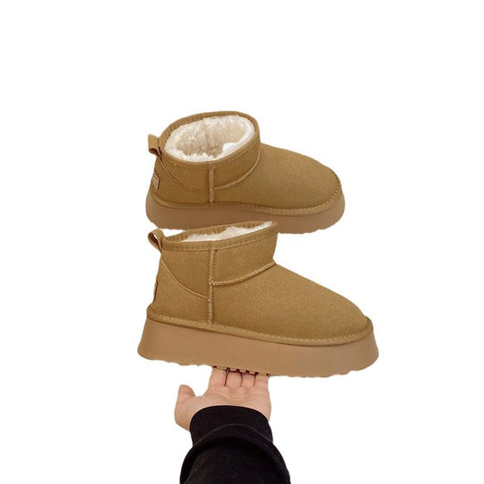 Damen Kuschelige Winterstiefel mit warmem Innenfutter und robuster Sohle EB
