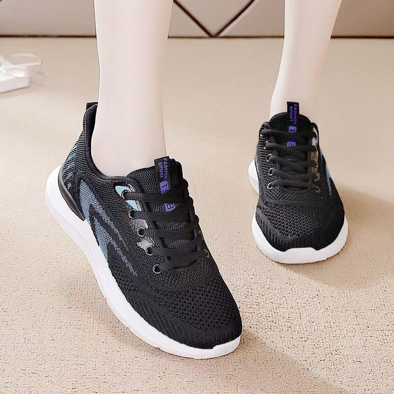 Damen Atmungsaktive Freizeitsneaker mit flexiblem Obermaterial und bequemer Dämpfung EB