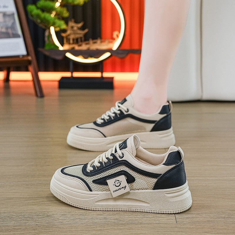 Damen Sportliche Sneakers mit atmungsaktiver Mesh-Oberfläche und dämpfender Sohle EB