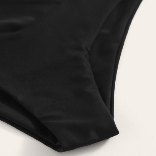 Damen Hochgeschnittenes Bikini-Unterteil mit stilvollem V-Ausschnitt EB