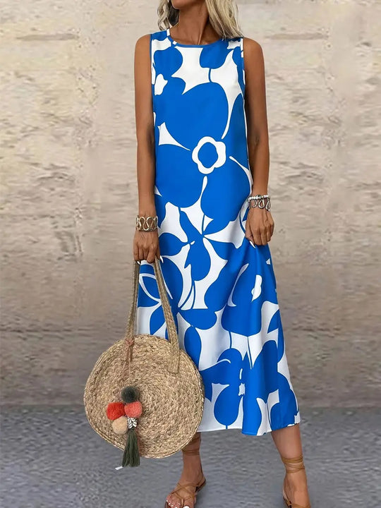 Damen Maxikleid mit floralem Muster EB