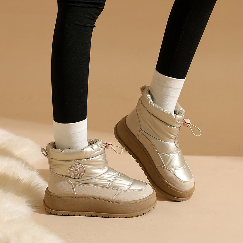 Damen Winterliche Stiefel mit dämpfendem Sohlenprofil und elastischem Schaft EB