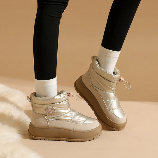 Damen Winterliche Stiefel mit dämpfendem Sohlenprofil und elastischem Schaft EB