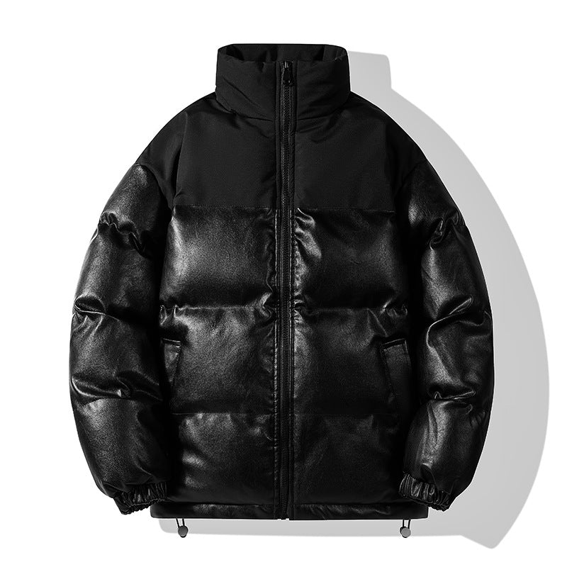 Damen isolierte Steppjacke mit hohem Kragen und elastischen Bündchen EB