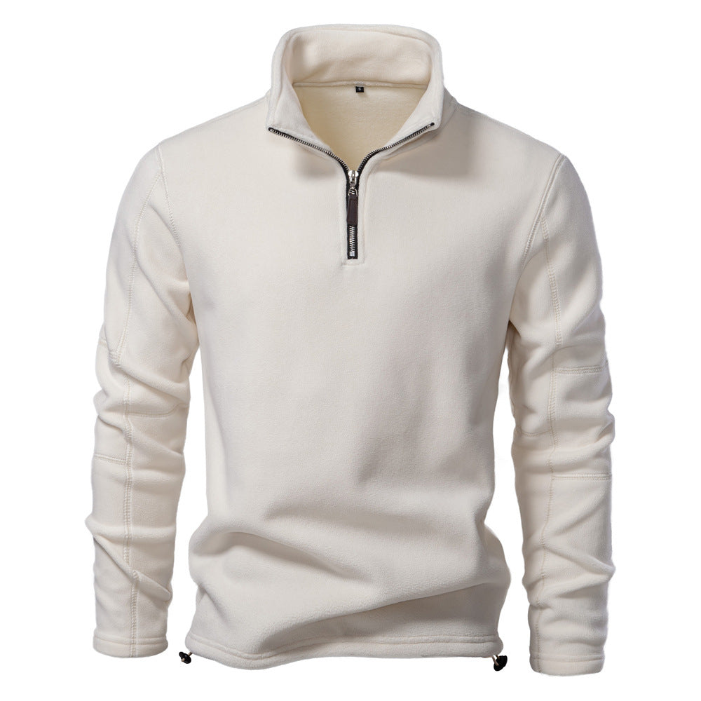 Herren Mikrofleece Pullover mit halbem Reißverschluss EB