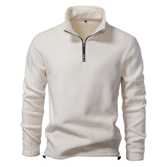 Herren Mikrofleece Pullover mit halbem Reißverschluss EB