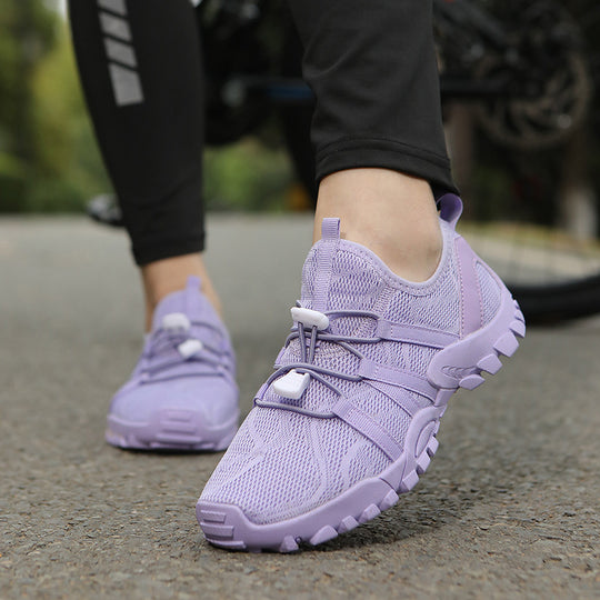 Damen Sportliche Aqua-Laufschuhe mit atmungsaktivem Obermaterial und flexiblem Schnellschnürsystem EB