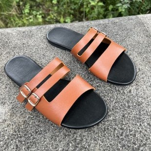 Damen Komfortable Doppelschnallen-Sandalen EB