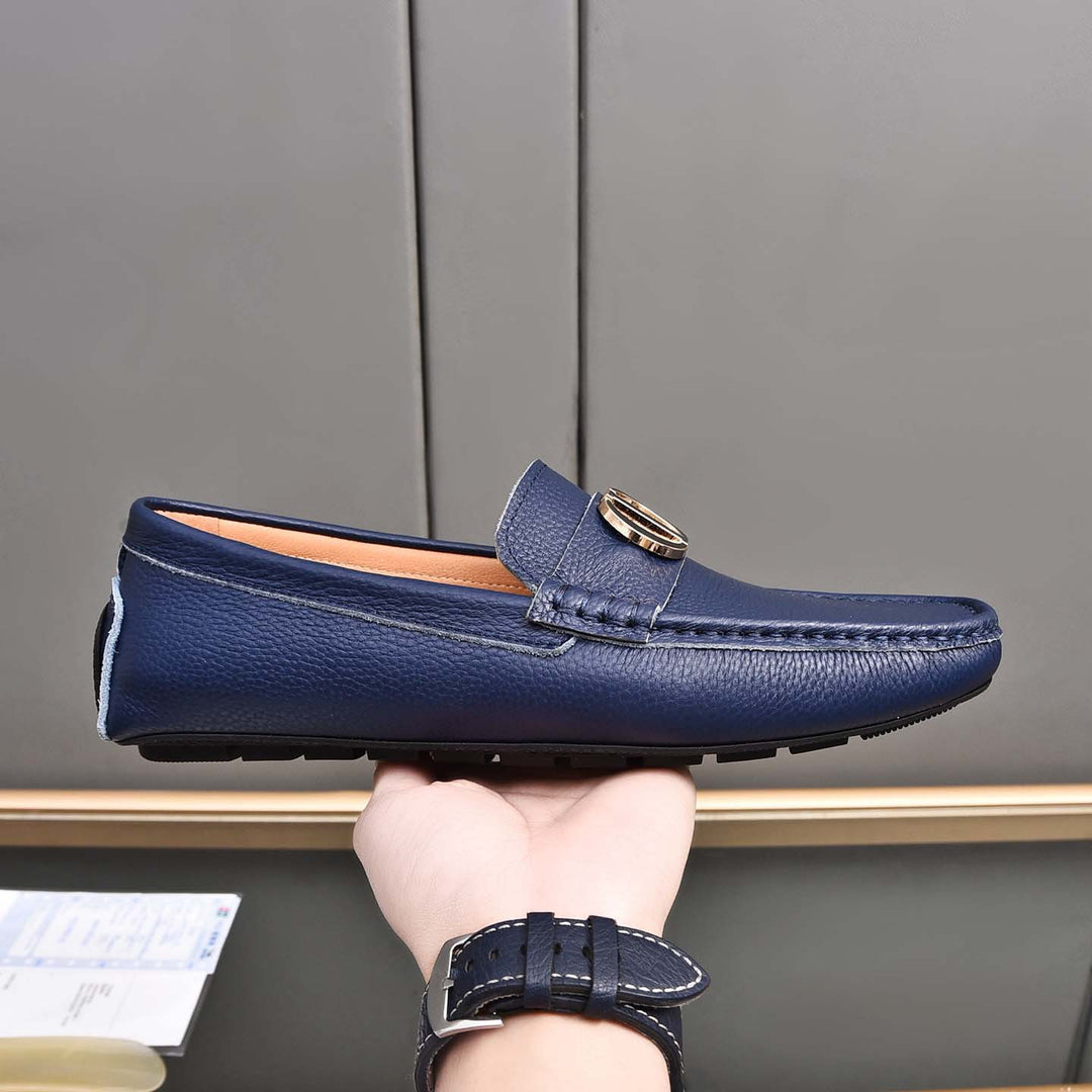 Damen Mokassins aus feinem Leder mit eleganter Applikation EB