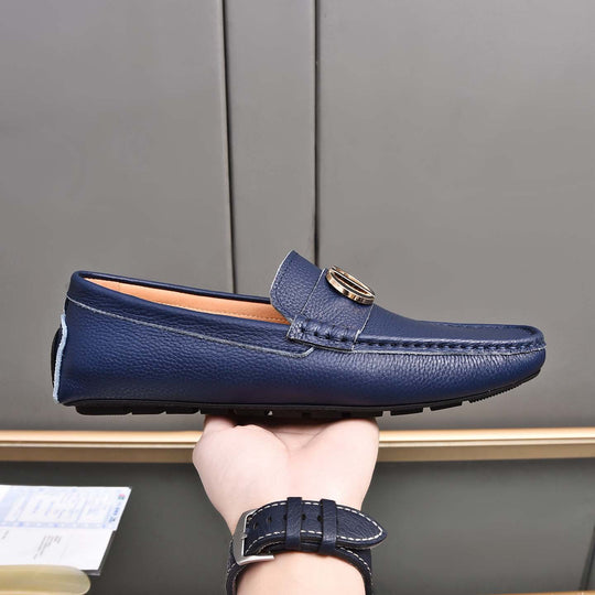 Damen Mokassins aus feinem Leder mit eleganter Applikation EB