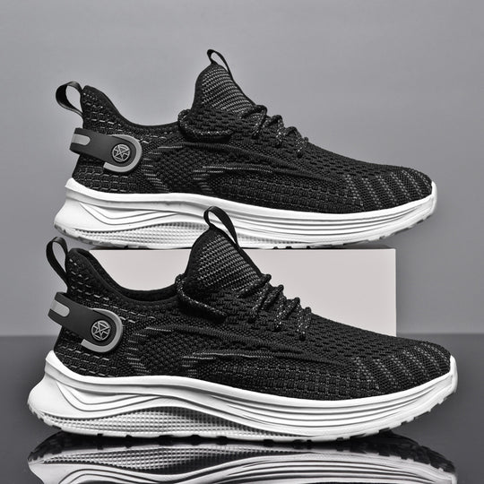 Damen Komfortable Lauf-Sneaker mit elastischem Strick-Obermaterial EB