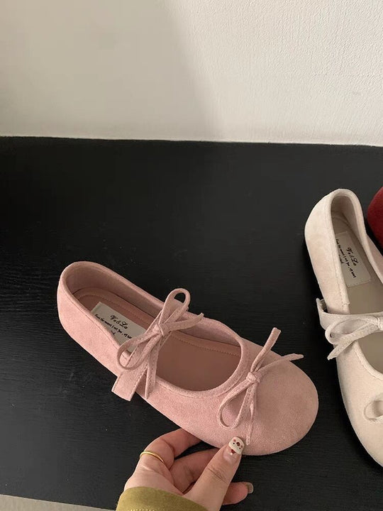 Damen Ballerinas mit verspieltem Schleifen-Design EB